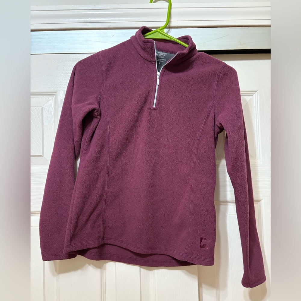 Girls Large Riding Sport Dover Saddlery Fleece Quarter Zip
